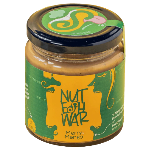 Merry Mango nut butter jar