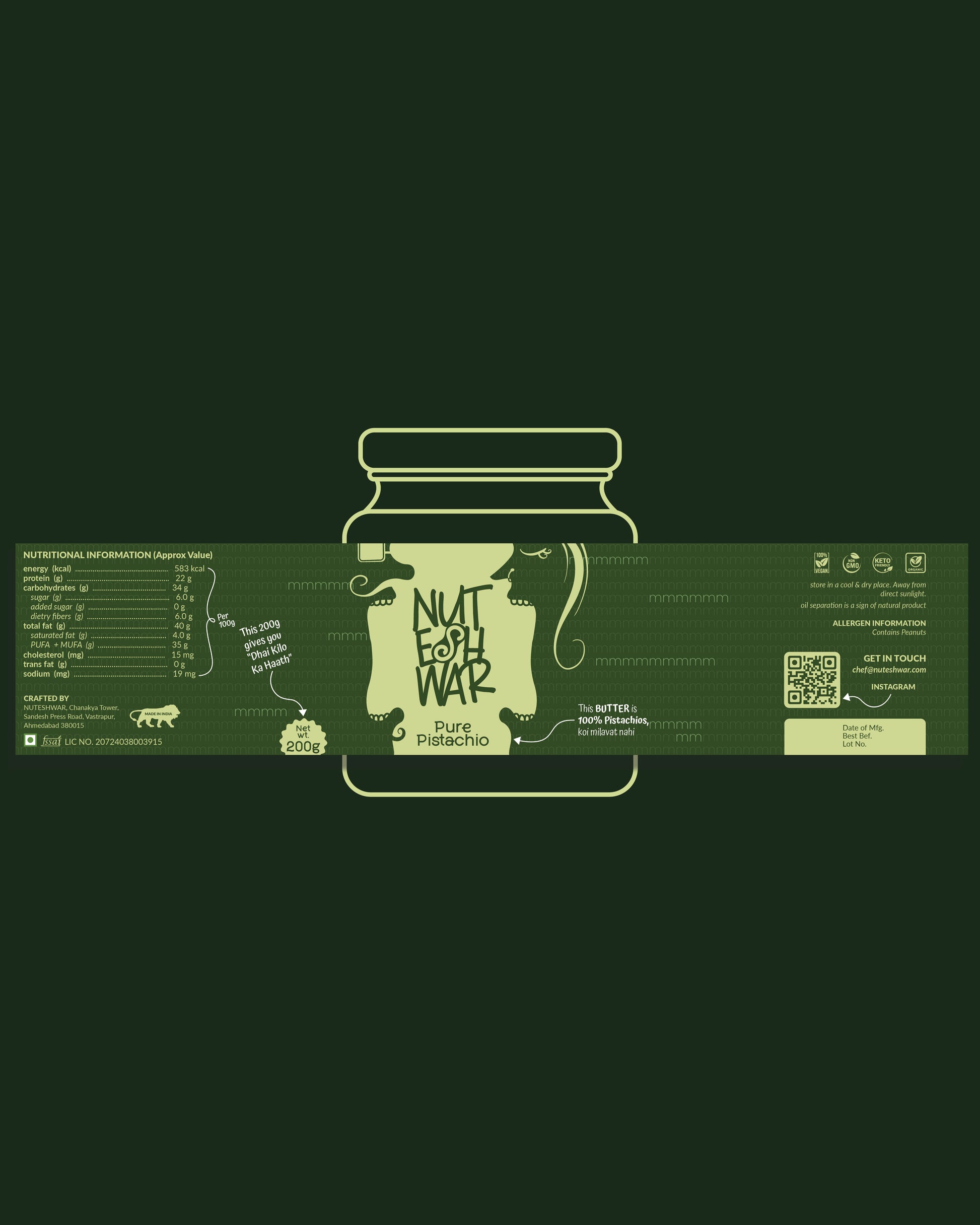 Pure Pistachio Butter